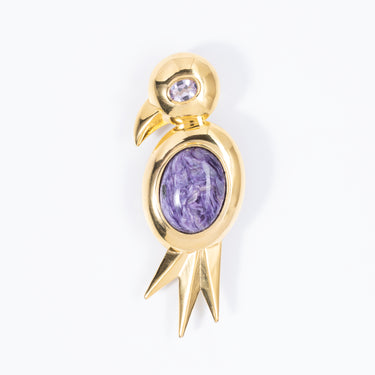 Purple Dreambird Brooch