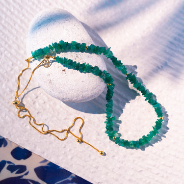 GREEN ONYX AIRA NECKLACE