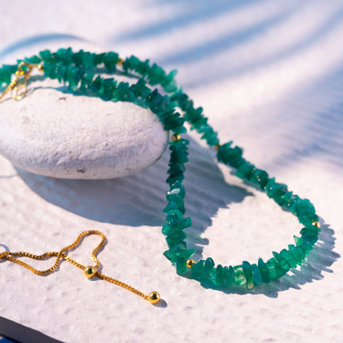 GREEN ONYX AIRA NECKLACE