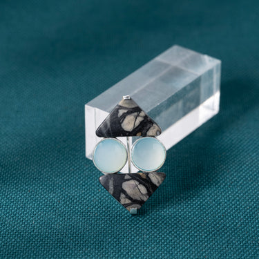 Snowflake Obsidian Frost Brooch