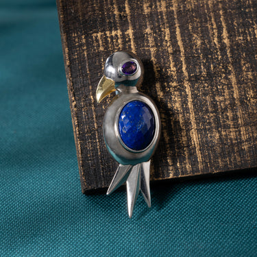 Royal Bluebird Brooch