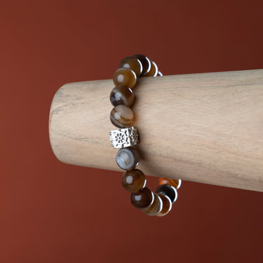 Botswana Agate Anchor Bracelet