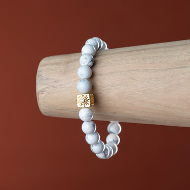 Solar Serenity Howlite Bracelet