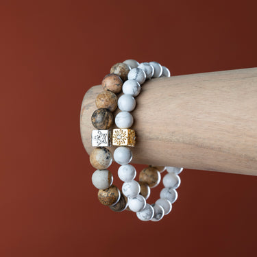 Solar Serenity Howlite Bracelet